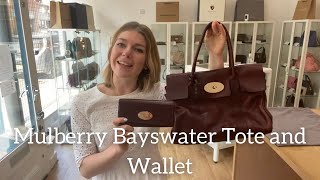 Mulberry Bayswater Tote and Purse Review [upl. by Anirrok886]