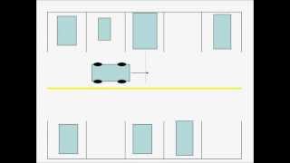 DRIVING  CONDUIRE  3  Stationnement Reculon Backup Parking 90 degrees ec XLACE HelpAidewmv [upl. by Ahsenyl]