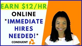 IMMEDIATE HIRES Conduent no experience  Online Remote Work From Home Jobs March 2019 [upl. by Close300]