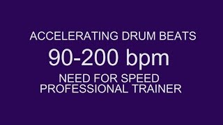 Speed guitar drum beats 90200 bpm pro trainer [upl. by Marlo182]