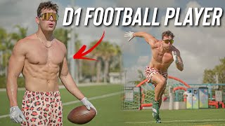 Train Like a D1 Football Player Leg Workout  Field Drills [upl. by Ecilahs]