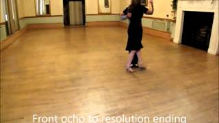 Argentine Tango Lesson 14  Basic Gancho [upl. by Esidnac]