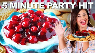 The EASIEST Cherry Cheesecake Dip EVERYONE Loves [upl. by Amlus180]