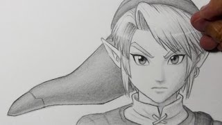 Drawing Time Lapse Link from Legend of Zelda [upl. by Lorrin738]