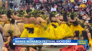 61st Merrie Monarch Festival begins in Hilo [upl. by Ecnarrat371]