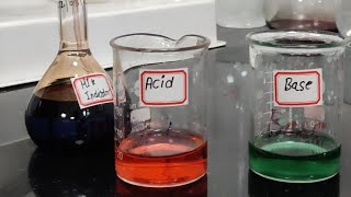 Methyl Red and Bromocresol Green Mix Indicator colour in Acid Base Solution chemi 🧑‍🔬🧪⚗️ shorts [upl. by Zacherie]