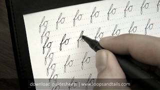 How to write in cursive  fo [upl. by Nomzed]