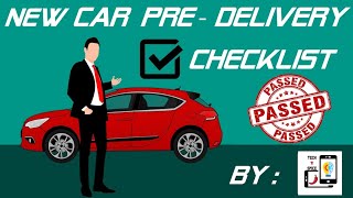 New car Predelivery Inspection amp checklist  technspice [upl. by Lamoree]