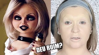 TRANSFORMEI MINHA IRMÃ NA NOIVA DE CHUCKY E OLHA NO QUE DEU HalloweendasLinDudas [upl. by Bamby]