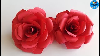 Kağıttan Gül Yapımı  Nasıl Yapılır  Making Roses from Paper [upl. by Imas]