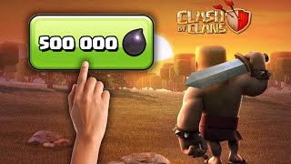 GASTO 500000 de ELIXIR NEGRO en ESTO CLASH OF CLANS TH 15 [upl. by Nanfa]