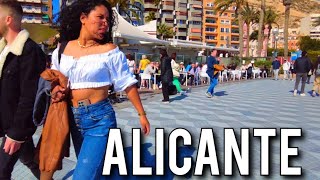 ALICANTE 🇪🇦 Beautiful City in Spain Costa Blanca February 2023 Walking Tour 4K [upl. by Nguyen154]