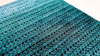 Quick and Easy Crochet Stitch Tutorial  Knotted Half Double Crochet [upl. by Jeffries]