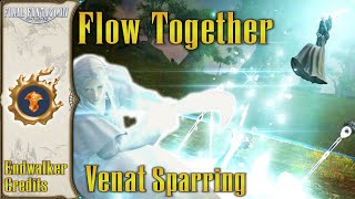 Flow Together  Band Version  Venat Sparring Theme amp End Credits Scene Endwalker Extended  FFXIV [upl. by Aerdnaid598]