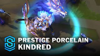 Prestige Porcelain Kindred Skin Spotlight  PreRelease  PBE Preview  League of Legends [upl. by Kalasky594]