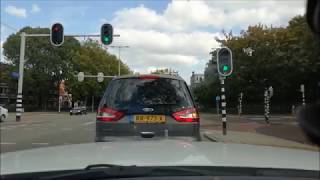 Dashcam  verkeershufter probeert limousine te pesten [upl. by Eriam]