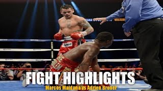 MARCOS MAIDANA VS ADRIEN BRONER  Full Fight Highlights [upl. by Naes713]