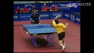 European Championships 2002 Waldner vs Timo Boll full match [upl. by Diraf]