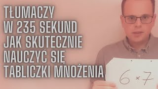 JAK NAUCZYĆ SIĘ TABLICZKI MNOŻENIA NA PAMIĘĆ [upl. by Ahsal337]