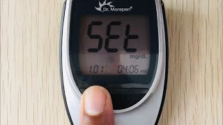 How to Change Setup Time and Date in Dr Morepen Gluco One BG03 Glucometer [upl. by Kuska307]