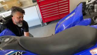 Alba Racing Raptor700r Exhaust Installation and Sound Clip [upl. by Radburn]