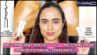 MAC Strobe Cream vs Strobe Dewy Skin Tint Cream  Waysheblushes [upl. by Chesney331]