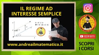 Il regime a interesse sempliceMATEMATICA FINANZIARIA [upl. by Ivon]