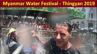 Myanmar Water Festival  Thingyan 2019  Burmese New Year Day 3 Happiness Level Extreme [upl. by Neik48]