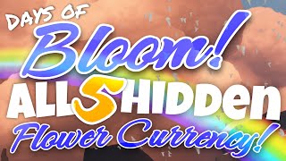 All 5 Hidden Flower Event Currency  Days of Bloom Sky Children of the Light nastymold [upl. by Fryd]