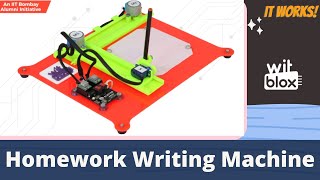 How to build the Homework Writing Machine  WitBlox Plotter blox  Full Project video [upl. by Narrad256]