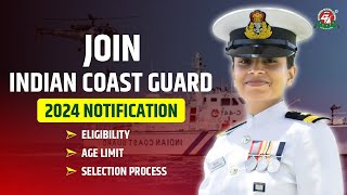 ICG Assistant Commandant 2024 Forms Out  Application Starts from 15th Feb Coast Guard Vacancy 2024 [upl. by Immas]