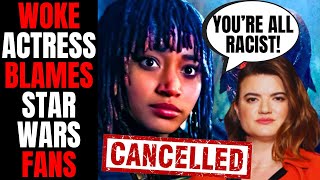 Star Of The Acolyte Amandla Stenberg BLAMES Fans After Woke Disney Star Wars Show Gets CANCELLED [upl. by Yniffit577]