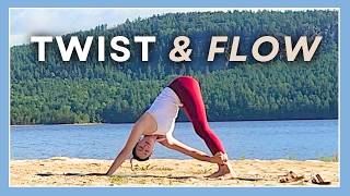 Twist And Flow  15 Minute Yoga Routine [upl. by Atir]