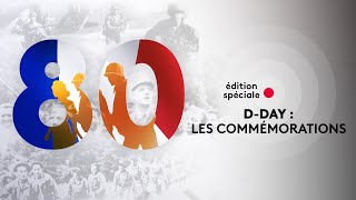 France 2  DDay 80 ans du Débarquement de Normandie  les commémorations  Première partie [upl. by Zetnod]