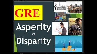 ASPERITY Meaning  DISPARITY Meaning  confusing GRE words with images  gre vocabulary [upl. by Bayer629]