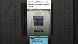 Mulai 1 Muharram 1446 H 7 Juli 2024 Muhammadiyah gunakan kalender Hijriyah Global [upl. by Nesnah767]