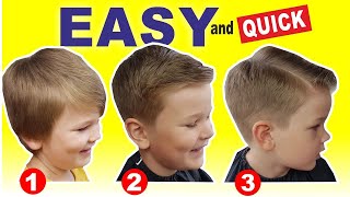 QUICK amp EASY HOME HAIRCUT TUTORIAL  How To Cut Boys Hair With Clippers [upl. by Sion]