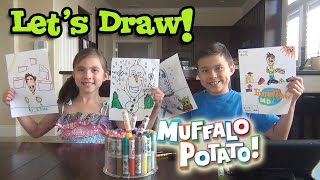 DRAWING TIME with EvanTubeHD amp Muffalo Potato [upl. by Helenka171]