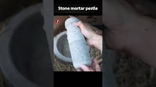 Stone mortar pestle shorts unboxing traditional mortar and pestle unboxing [upl. by Leilani394]