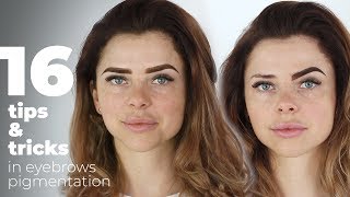 Eyebrows pigmentation 16 tipsamptricks  MUST WATCH [upl. by Eletnahs]