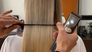 Brenda Gets Her Blonde Cut into a BLUNT BOB [upl. by Delbert873]