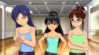 THE iDOLMSTER One for All  Group Contact Dance Lessons with Chihaya Ritsuko and Hibiki [upl. by Odlonyer]