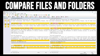 Compare Files and Folders to See Their Differences and Then Merge Them with WinMerge [upl. by Amata]