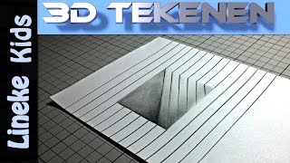 3D LUIK tekenen voor beginners [upl. by Rowe]