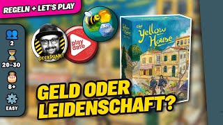 THE YELLOW HOUSE  Brettspiel  Regeln amp Lets Play [upl. by Blackwell]