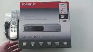 Topfield SBP2001 CI HDTV PVR SATReceiver Hands On Test  Deutsch  German ►► notebooksbilligerde [upl. by Annaynek309]