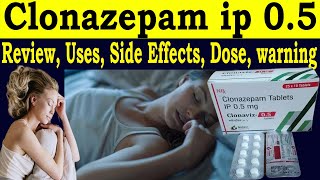 Clonazepam Tablets ip 05 mg Uses in Hindi  Clonaviz 05 mg Tab Review  Uses Side Effects Dosage [upl. by Areehs]