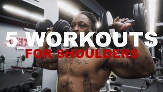 5 EASY SHOULDER WORKOUTS [upl. by Marty]