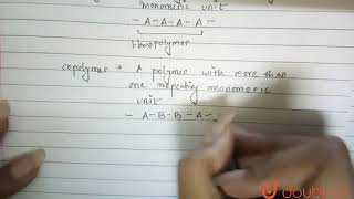 Distinguish between the terms homopolymer andcopolymer and give an example of each  12  POLYM [upl. by Borer]