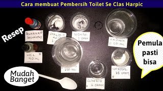 Tutorial cara membuat pembersih toilet closet warna seperti harpik proses jadi 3 hari smpai 5 hari [upl. by Anala]